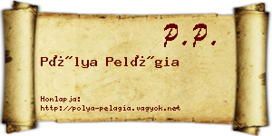 Pólya Pelágia névjegykártya